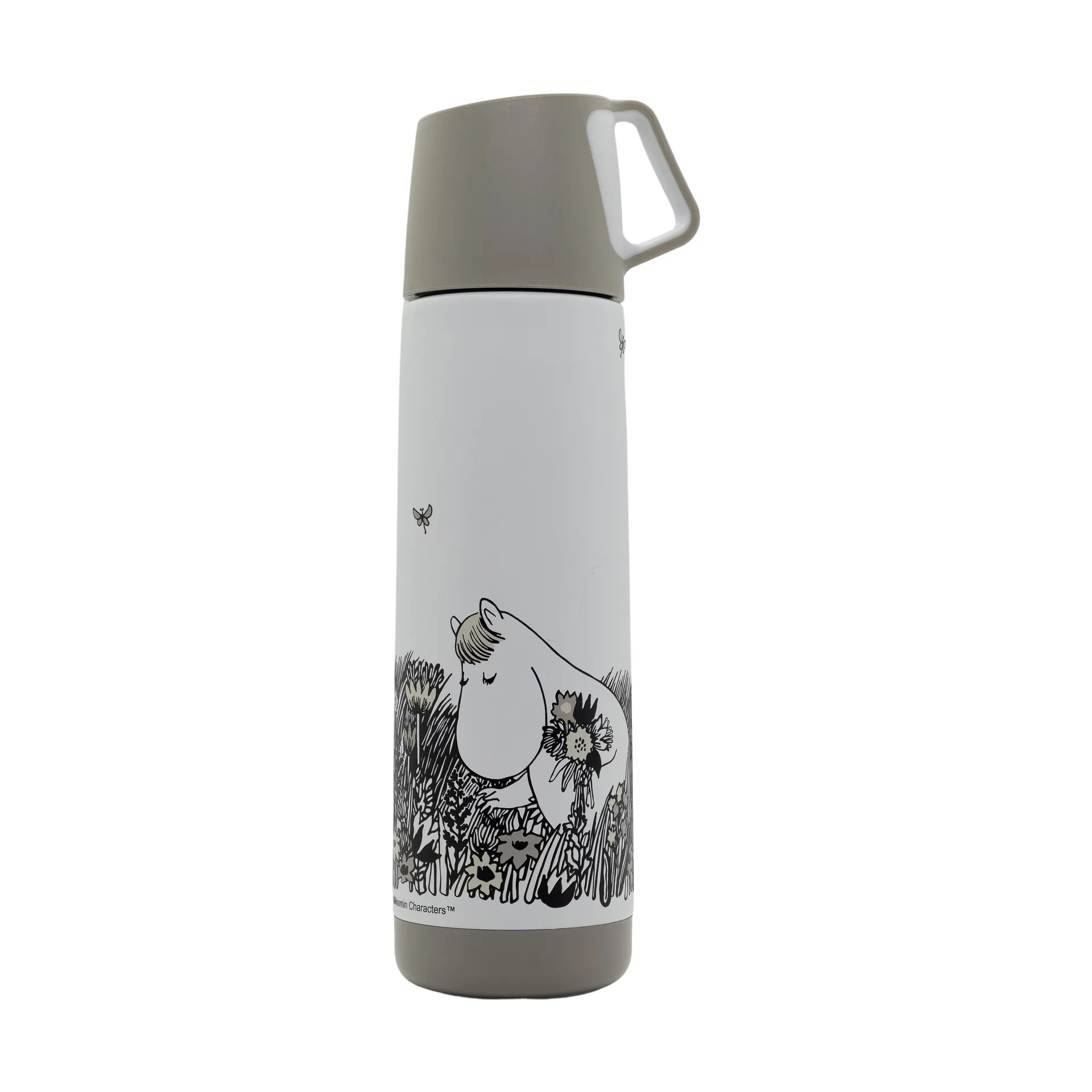 Mumin Graphic thermos 50 cl, White-black Rätt Start