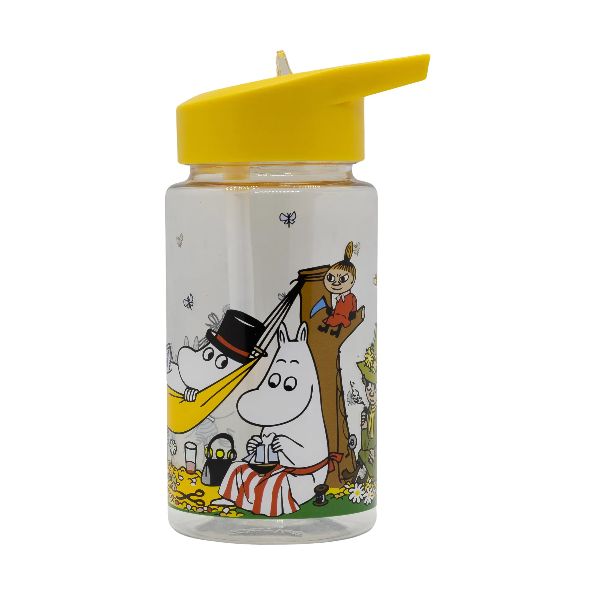 Mumin Picknick water bottle 550 ml, Yellow Rätt Start