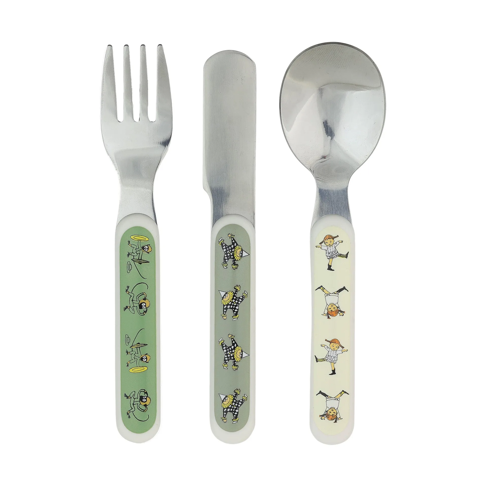 Pippi Cirkus children's cutlery set 3 pieces, Multi Rätt Start