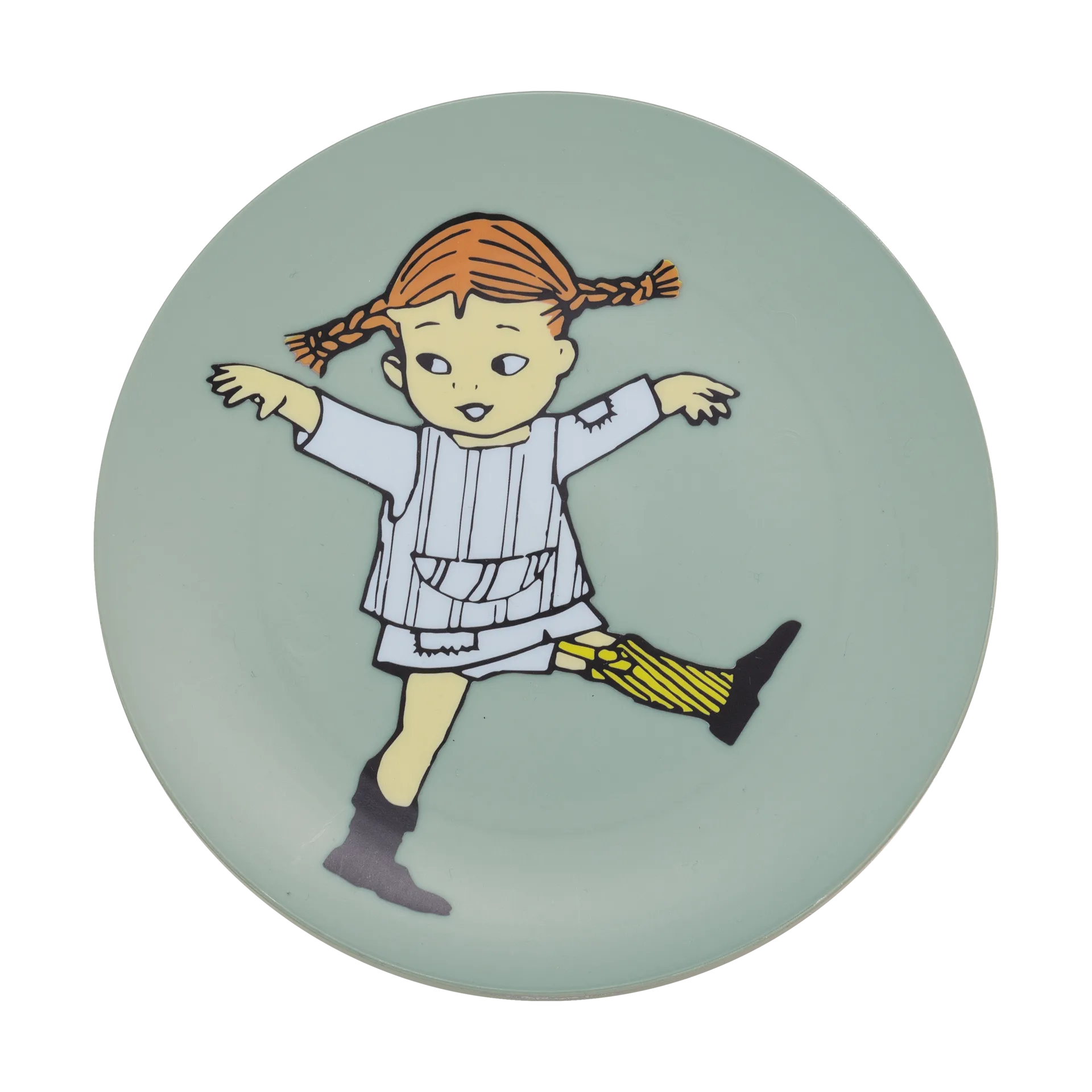 Pippi Cirkus plate Ø20 cm, Green Rätt Start