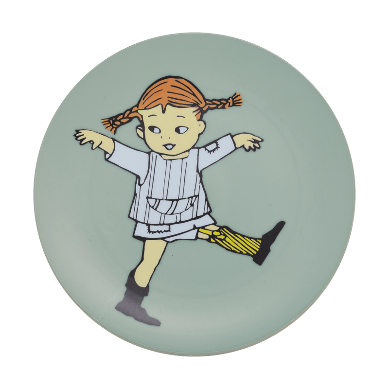 Rätt Start Pippi Cirkus plate Ø20 cm Green