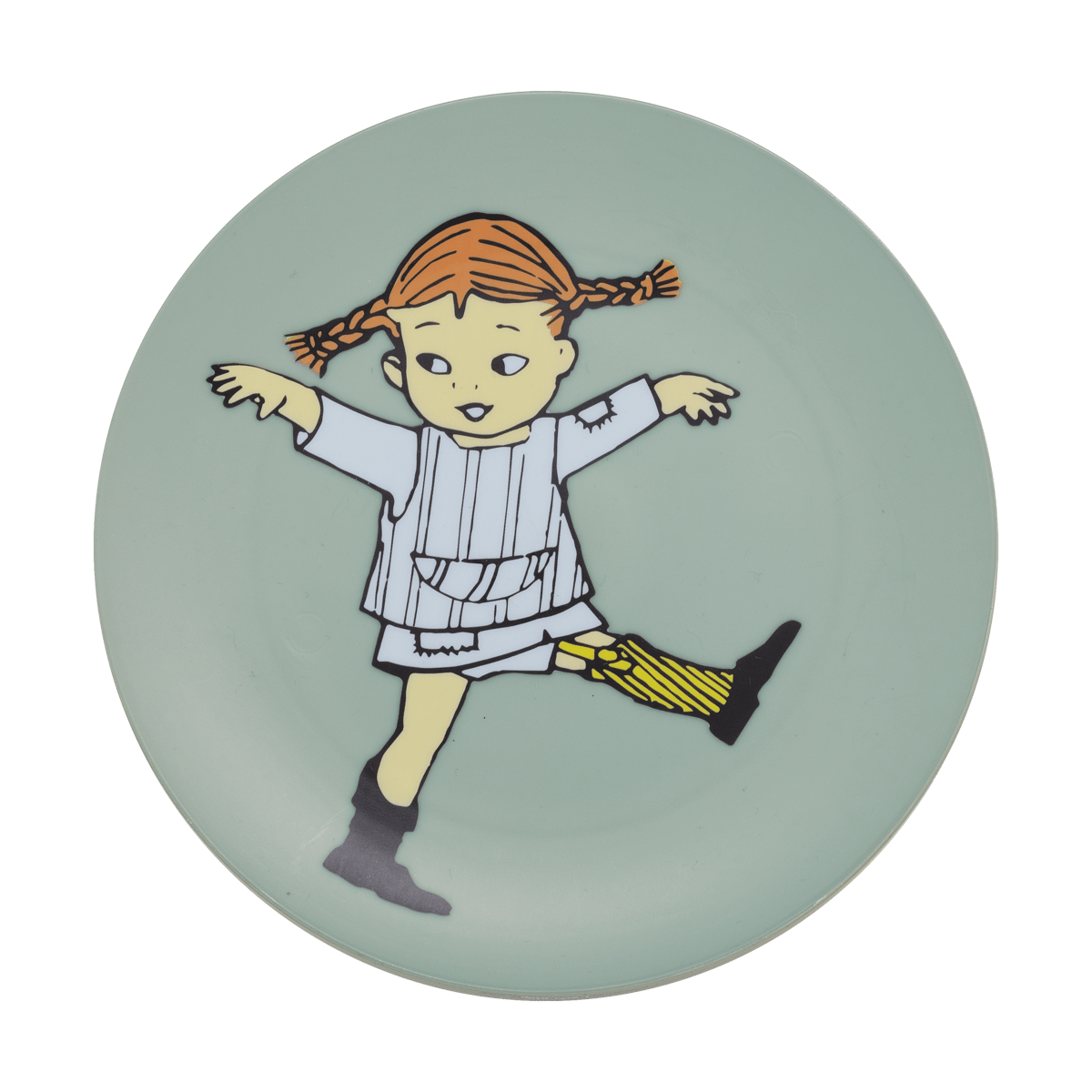 Rätt Start Pippi Cirkus plate Ø20 cm Green
