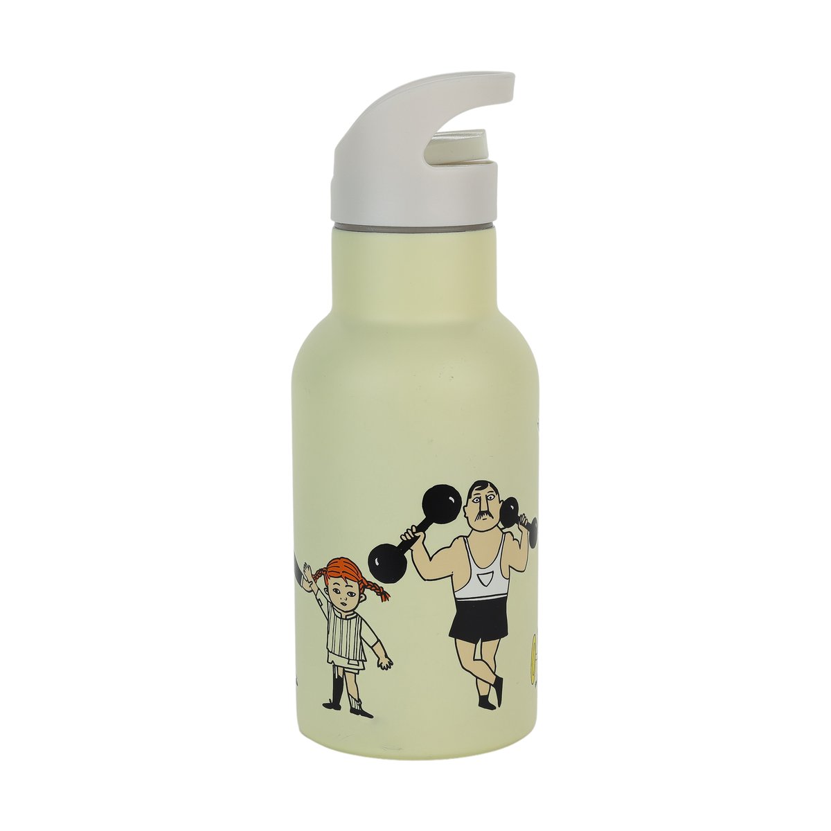 Rätt Start Pippi Cirkus water bottle 34 cl Yellow | Scandinavian Design | Water bottles | Yellow