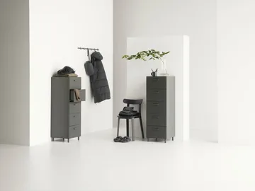 Relief dresser high with legs 41x115 cm grey - Relief