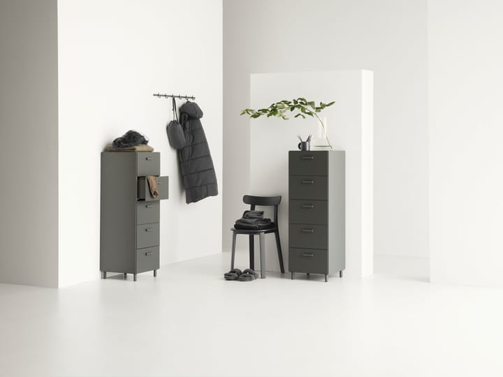 Relief dresser high with legs 41x115 cm grey - undefined - Relief