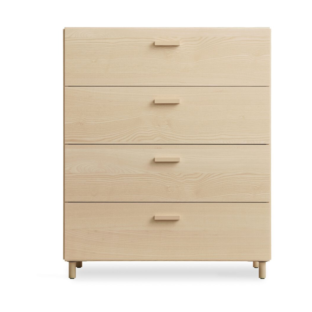 Relief dresser wide with legs 82x92.2 cm ash | Scandinavian Design | Beige