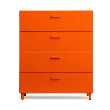 Relief dresser wide with legs 82x92.2 cm orange - Relief