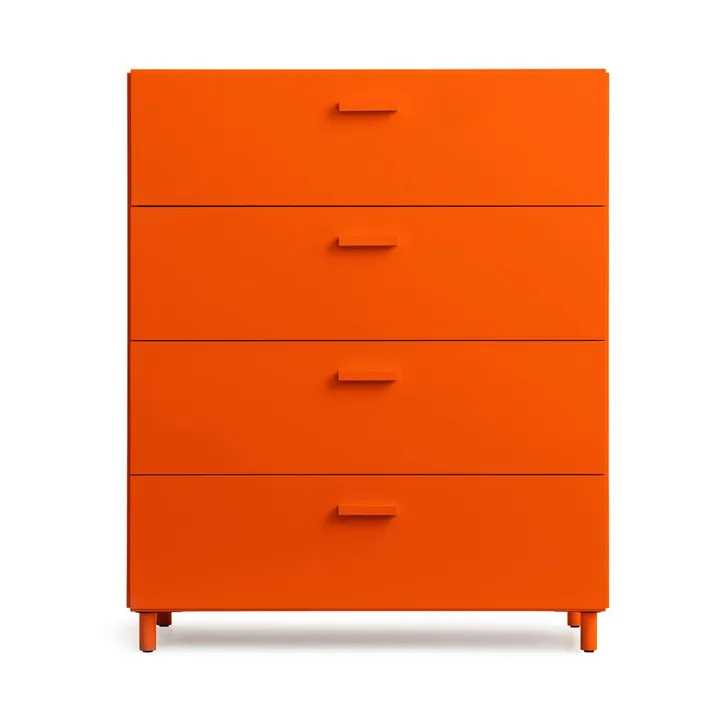 Relief dresser wide with legs 82x92.2 cm orange - Relief