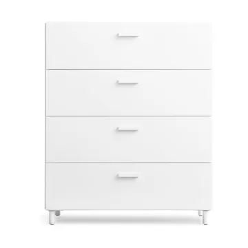 Relief dresser wide with legs 82x92.2 cm white - Relief