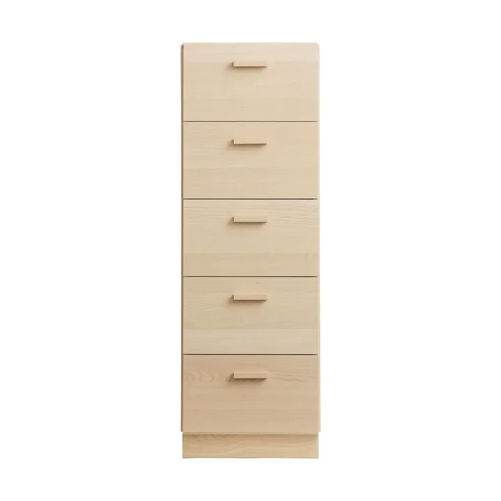 Relief high dresser with base 41x115 cm ash - Relief