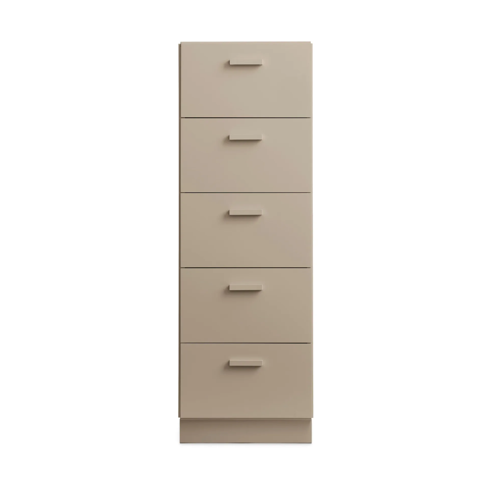 Relief high dresser with base 41x115 cm beige Relief