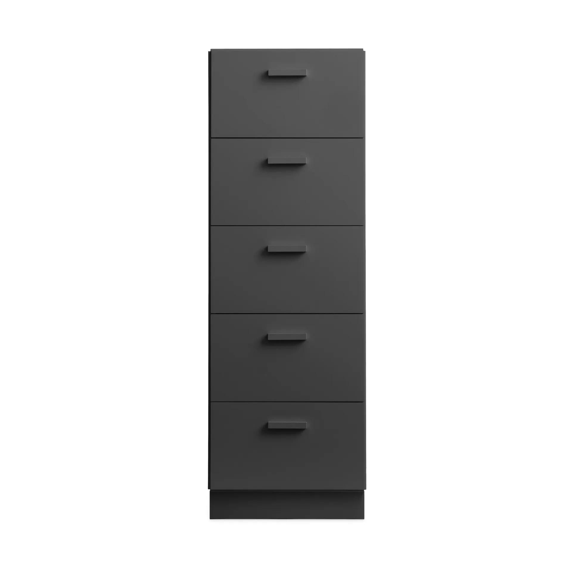Relief high dresser with base 41x115 cm grey Relief