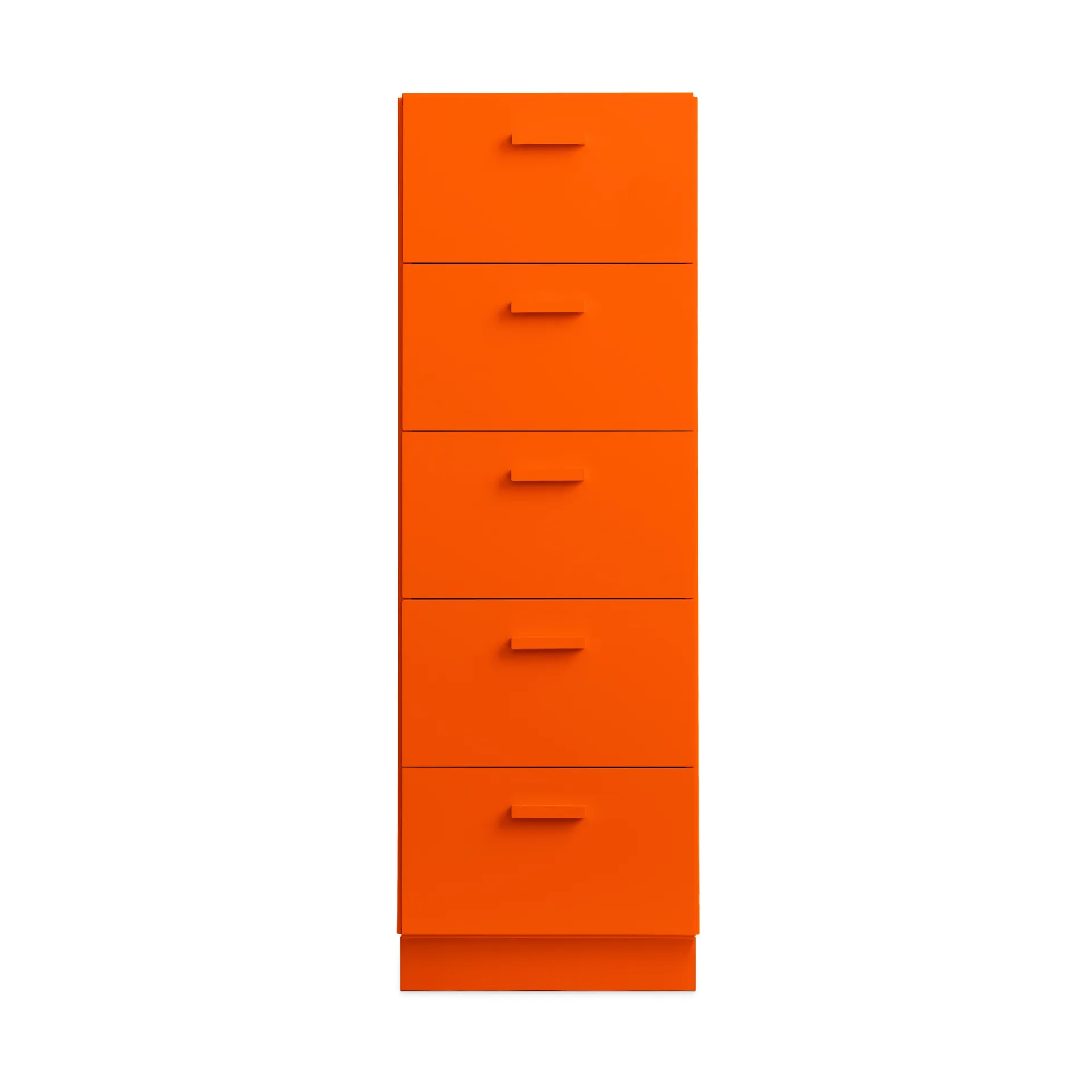 Relief high dresser with base 41x115 cm orange Relief