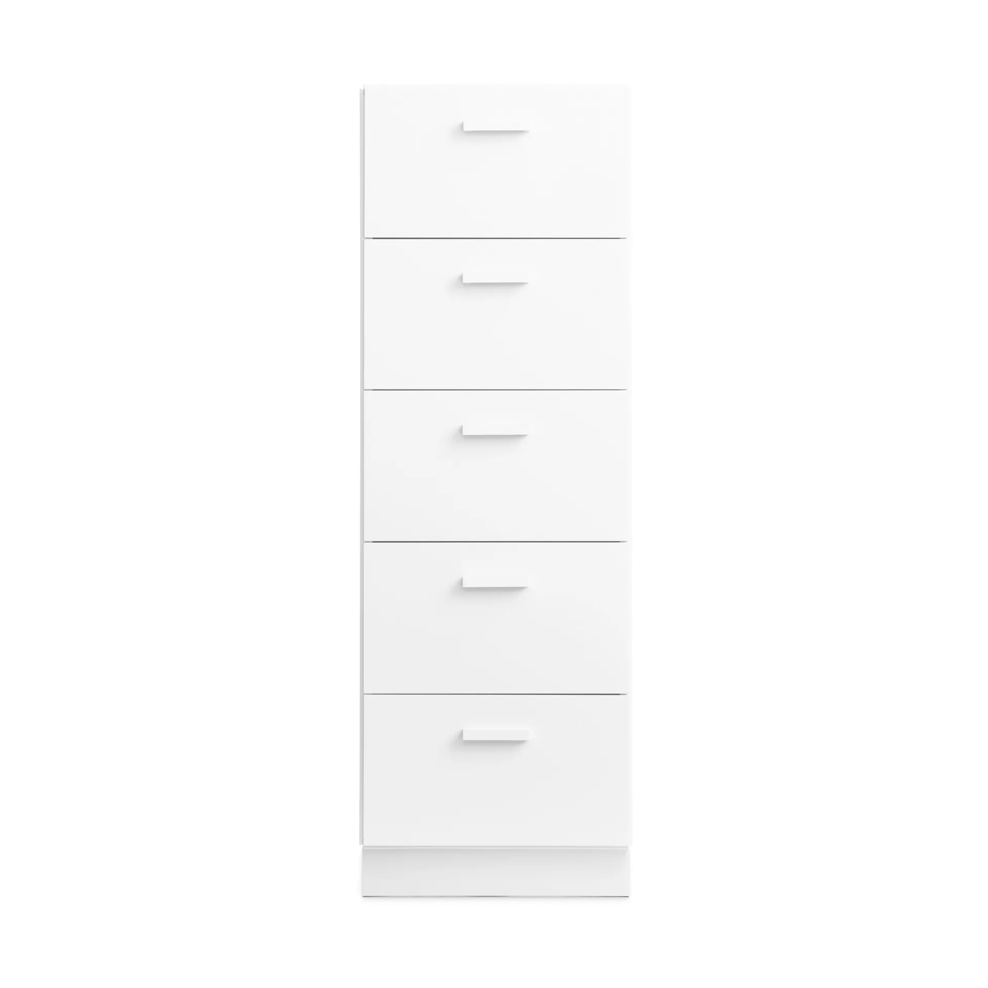 Relief high dresser with base 41x115 cm white Relief