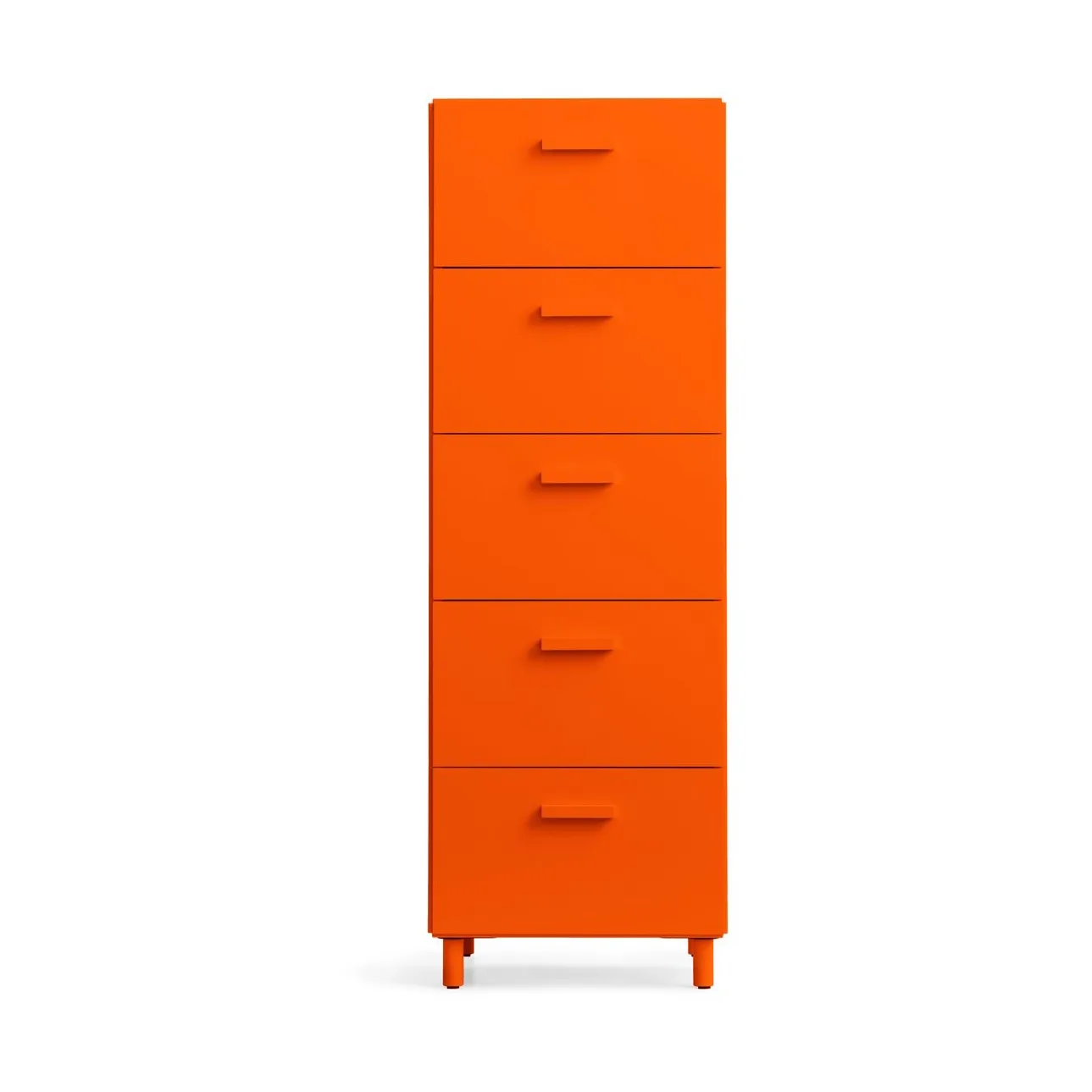 Relief high dresser with legs 41x115 cm orange,  Relief