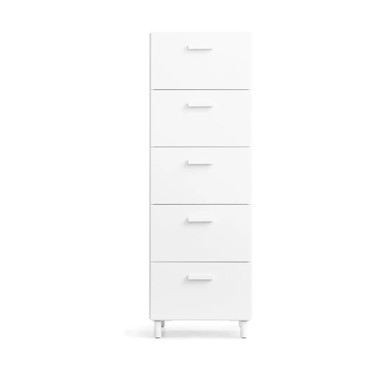 Relief high dresser with legs 41x115 cm white Relief