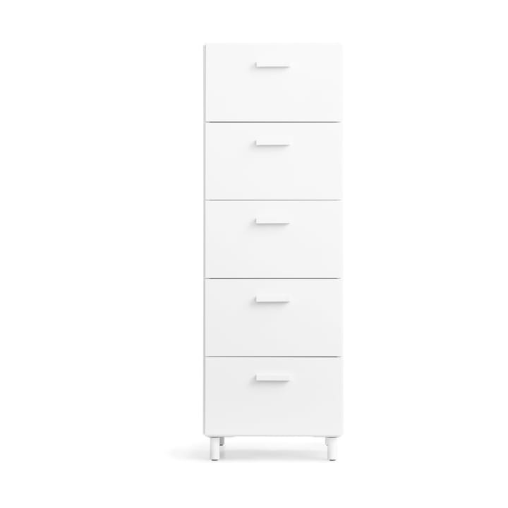 Relief high dresser with legs 41x115 cm white - undefined - Relief