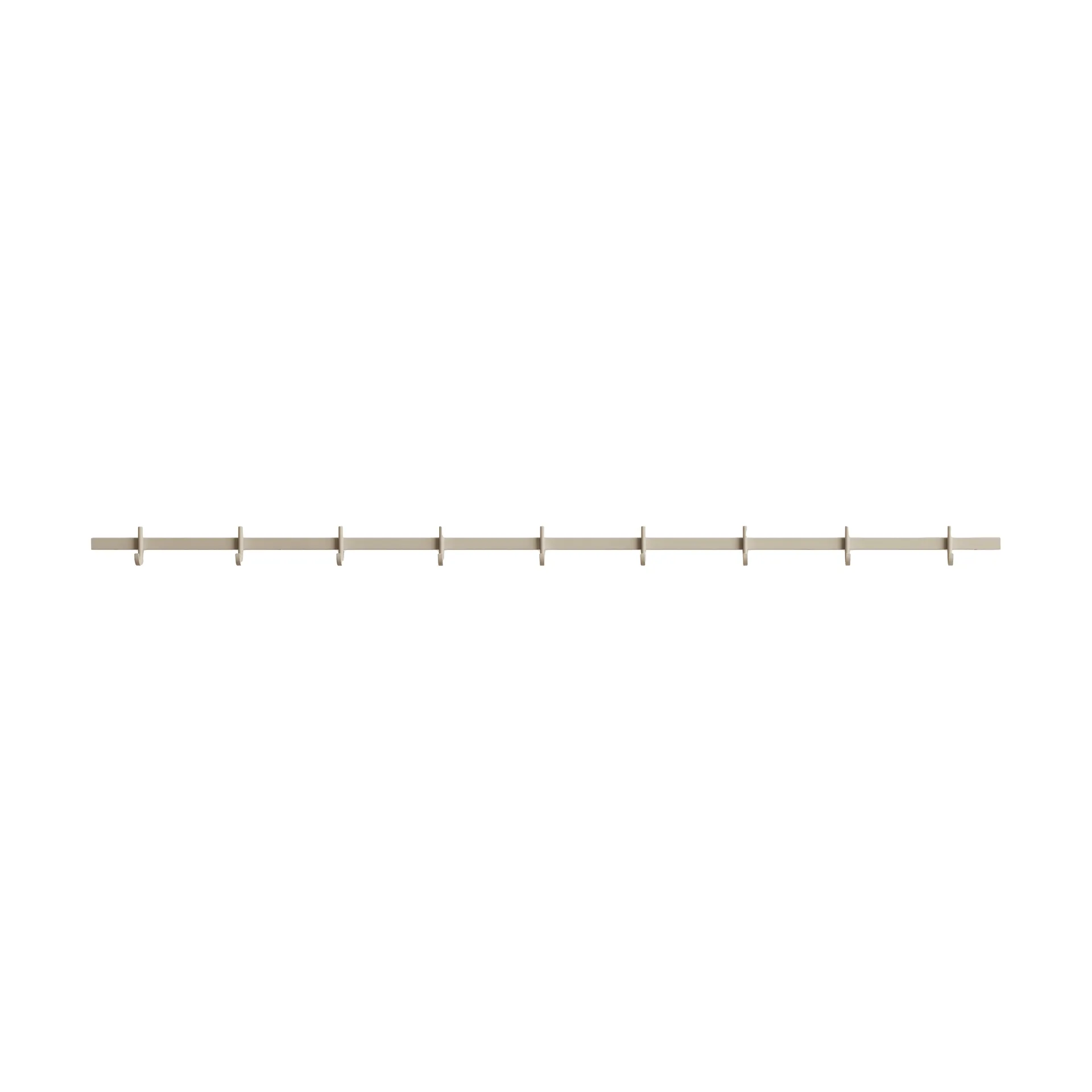 Relief hook rack large 123 cm, Beige Relief