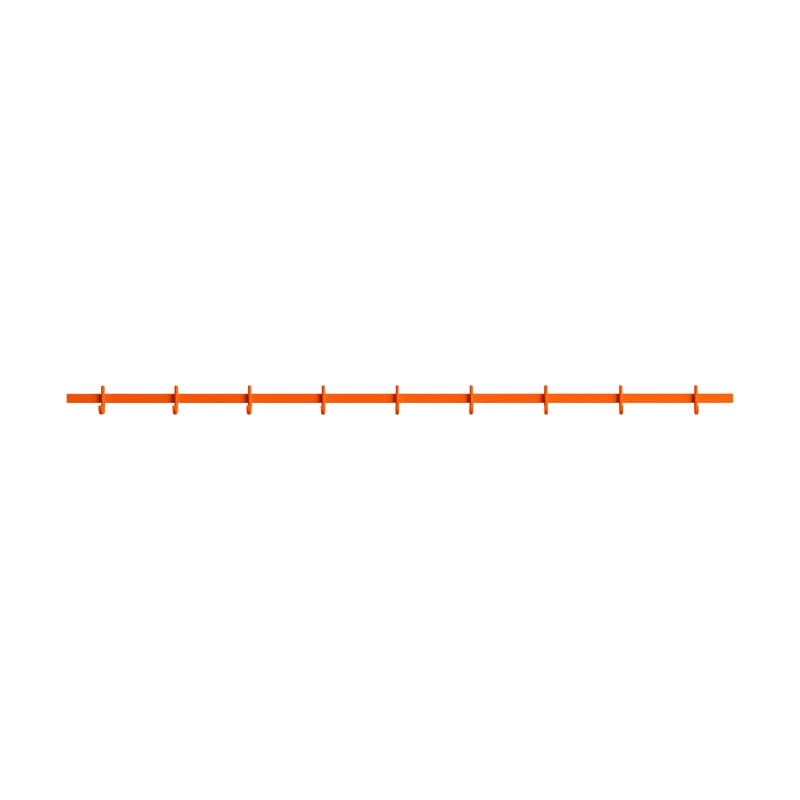 Relief Relief hook rack large 123 cm Orange