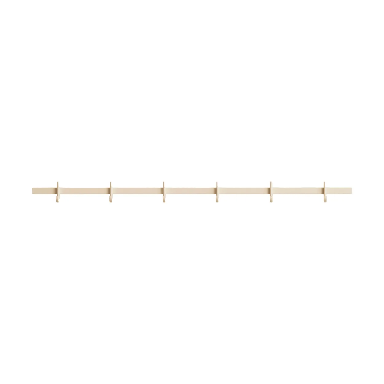 Relief hook rack medium 82 cm Ash | Scandinavian Design | Clothes hooks & hangers | Beige