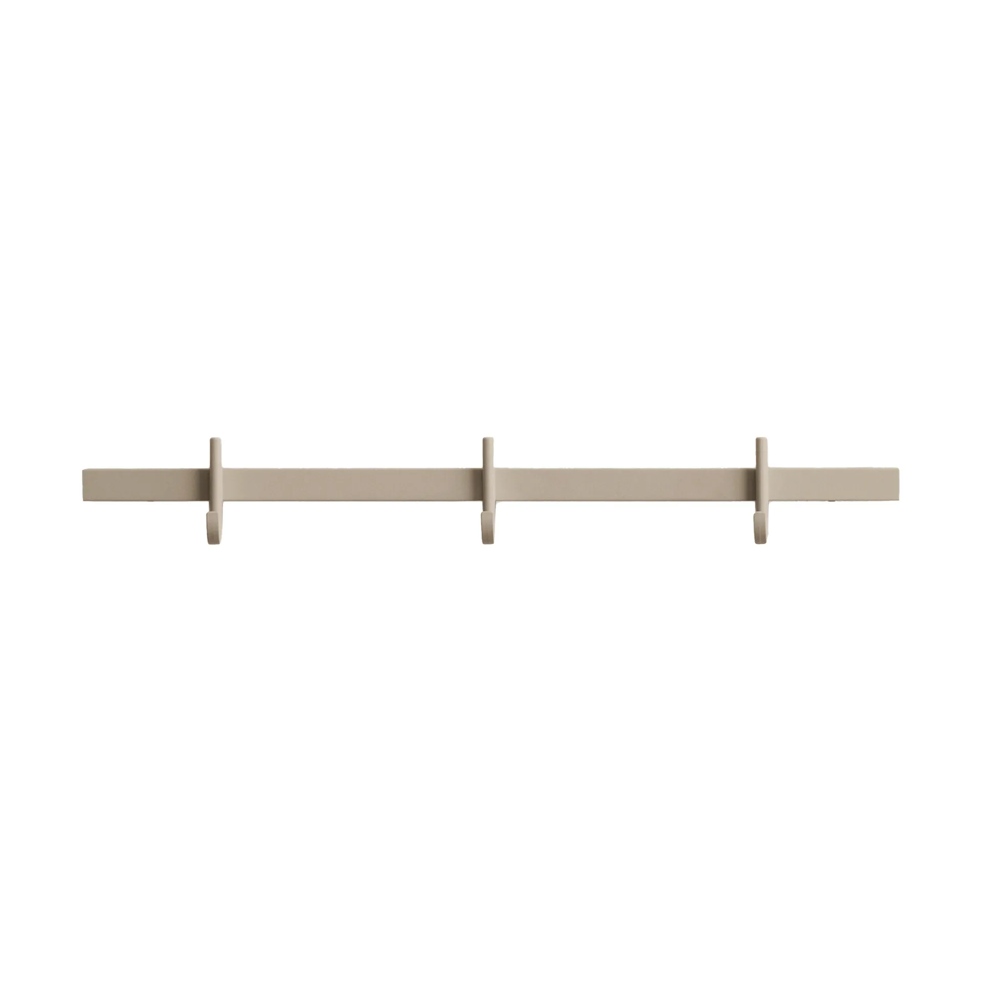 Relief hook rack small 41 cm, Beige Relief