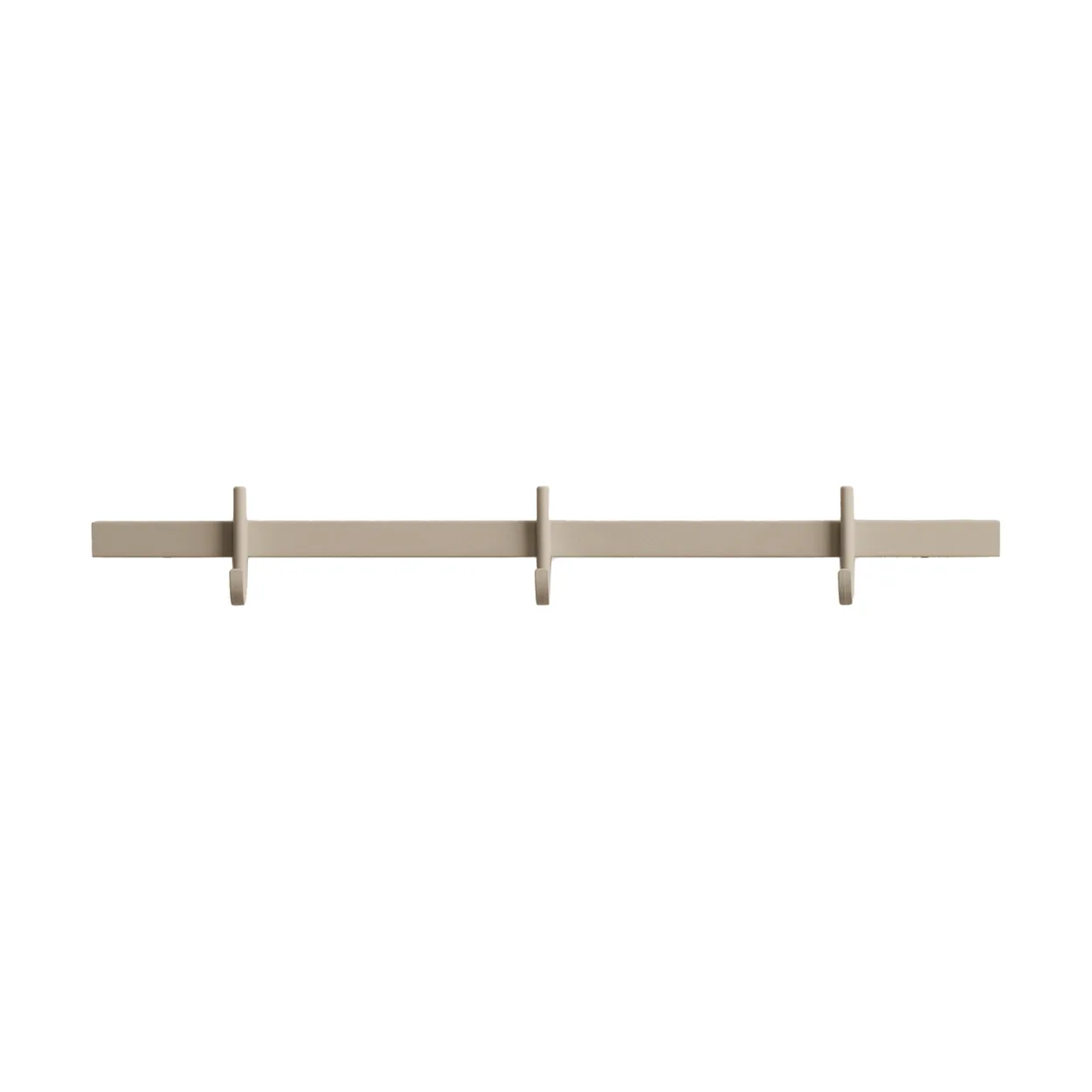Relief hook rack small 41 cm Beige | Scandinavian Design | Clothes hooks & hangers | Beige