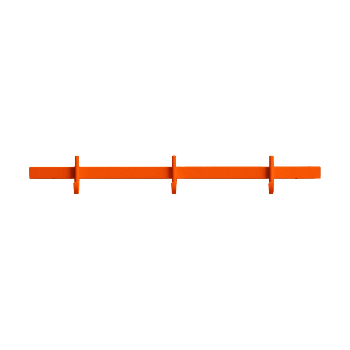 Relief hook rack small 41 cm Orange | Scandinavian Design | Clothes hooks & hangers | Orange