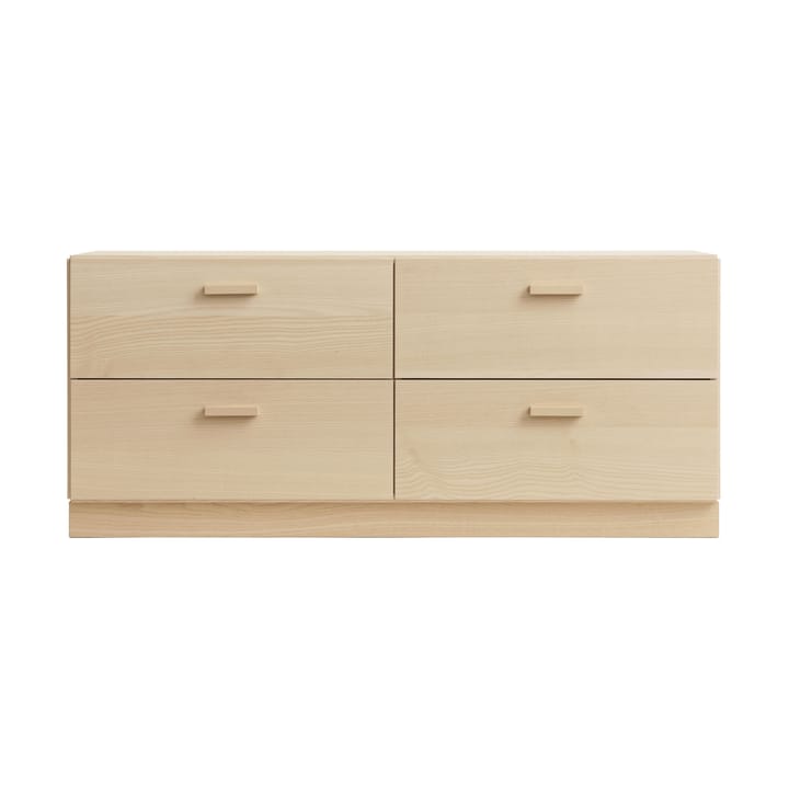 Relief low dresser with base 123x46.6 cm ash - undefined - Relief