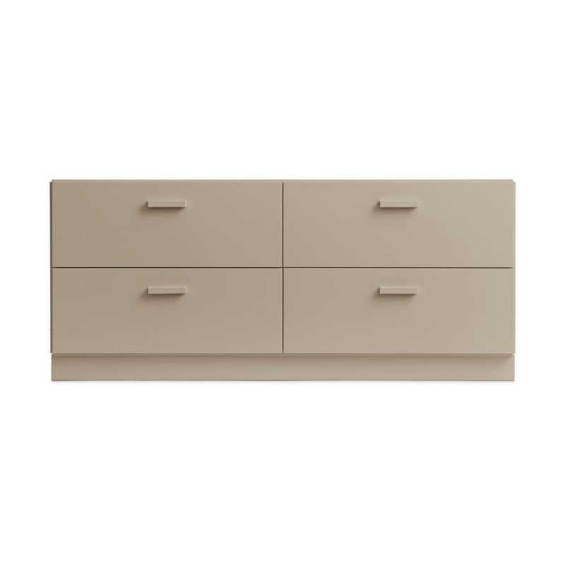 Relief Relief low dresser with legs 123x46.6 cm beige