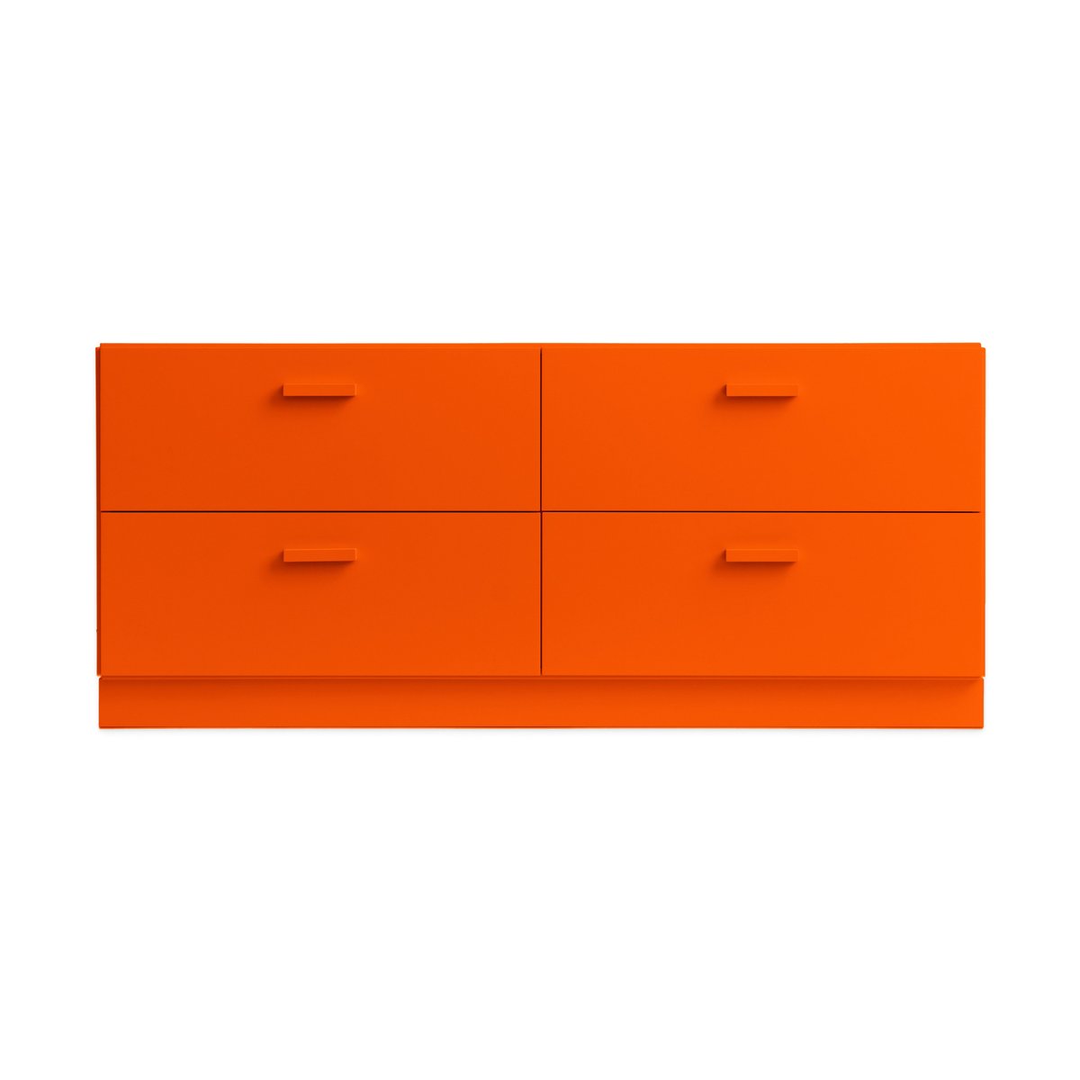 Relief Relief low dresser with legs 123x46.6 cm orange