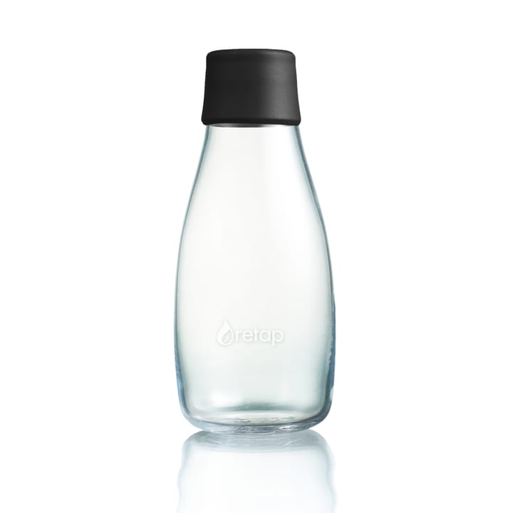 Retap glass bottle 0.3 l - black - Retap