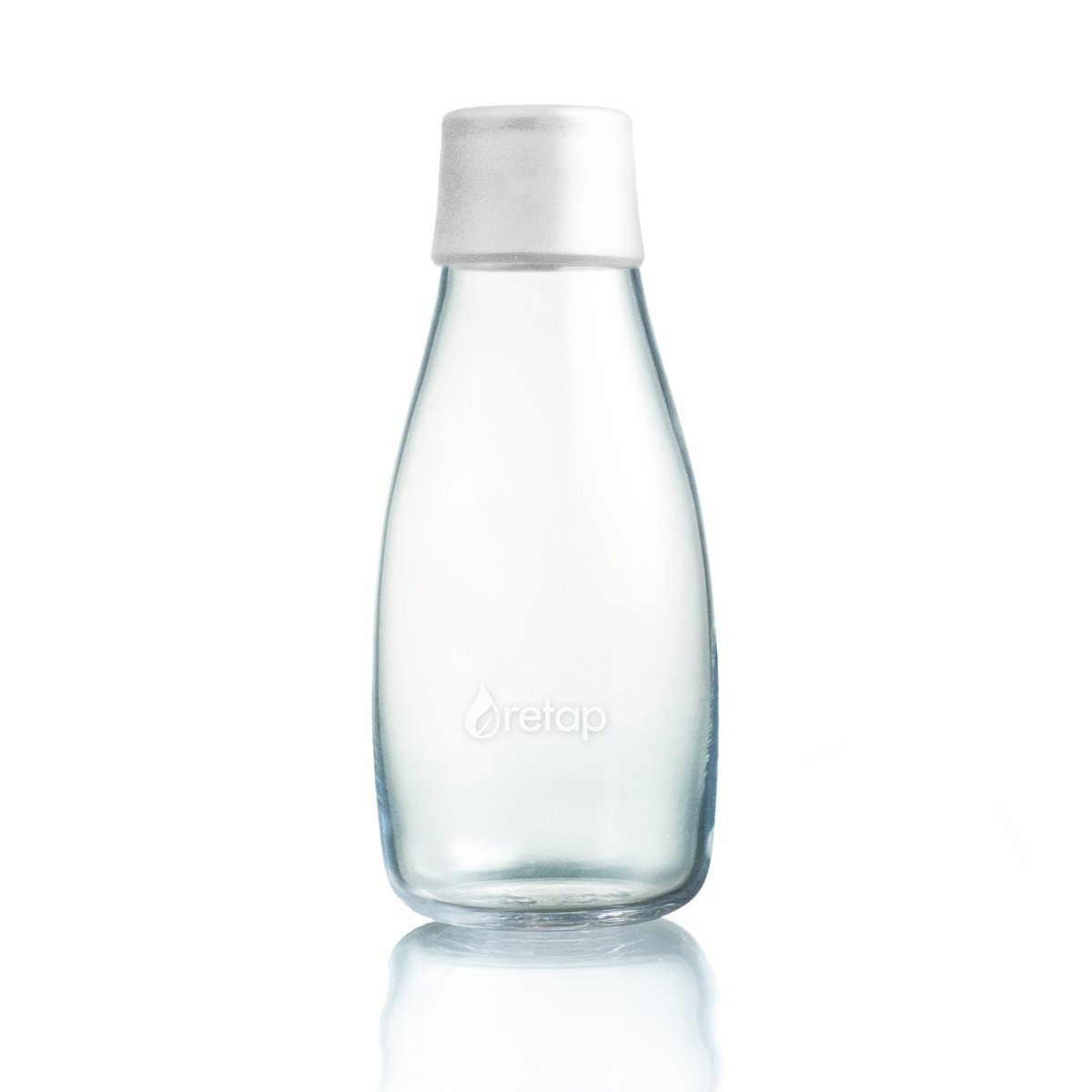 Retap glass bottle 0.3 l frosted | Scandinavian Design | Water bottles | Transparent