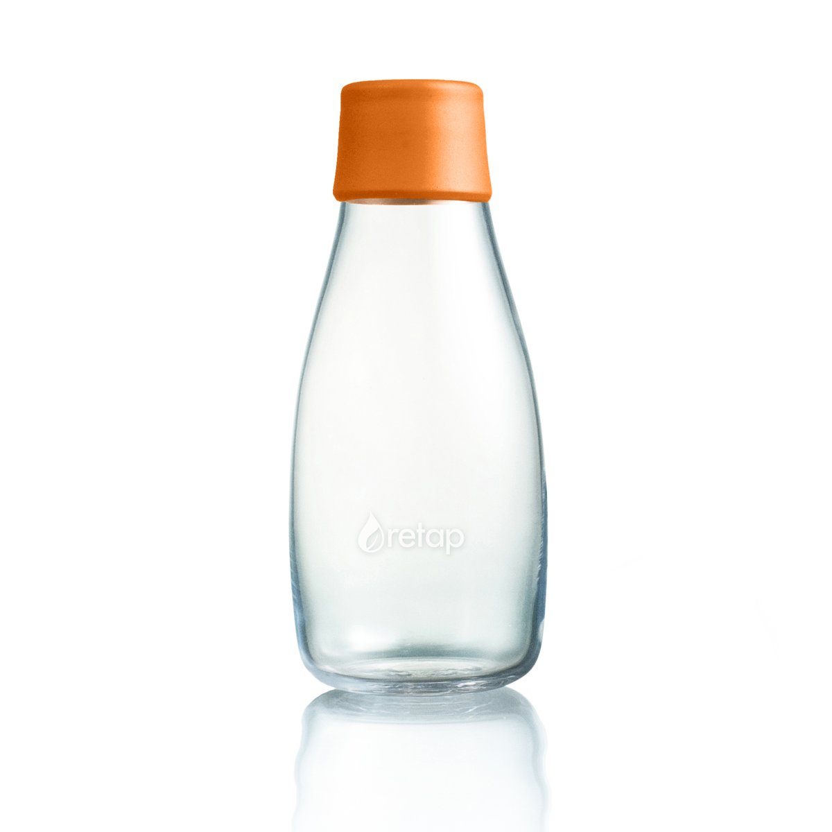 Retap glass bottle 0.3 l orange | Scandinavian Design | Water bottles | Orange