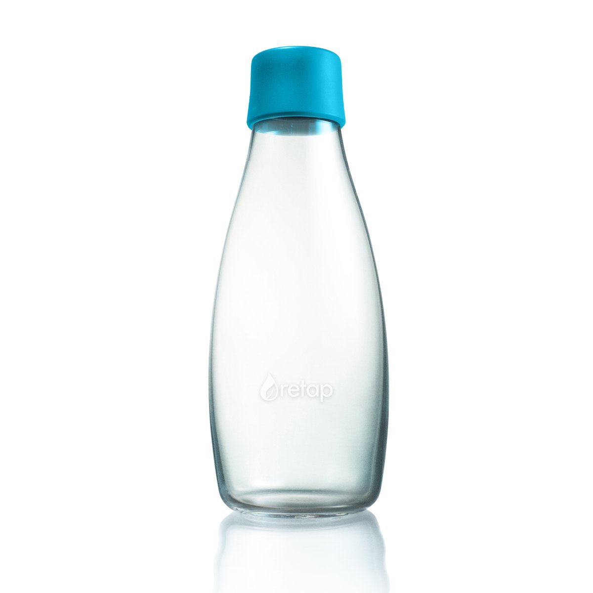 Retap glass bottle 0.5 l light blue | Scandinavian Design | Water bottles | Blue