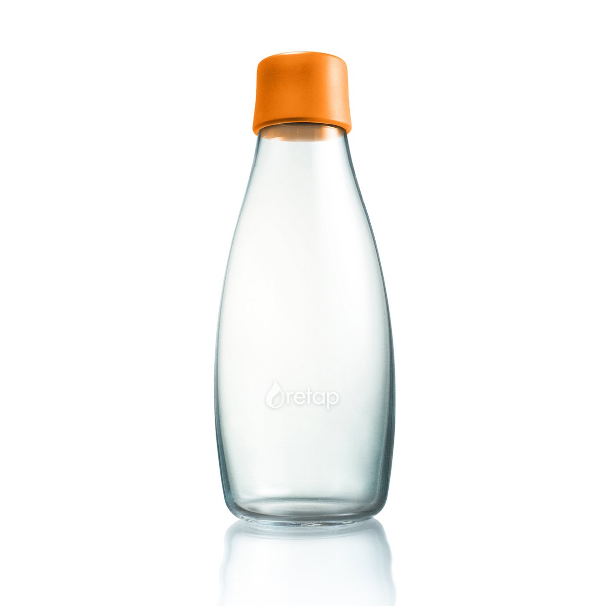 Retap Retap glass bottle 0.5 l orange | Scandinavian Design | Water bottles | Orange