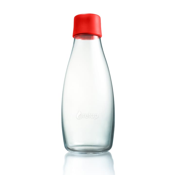 Retap glass bottle 0.5 l - red - Retap