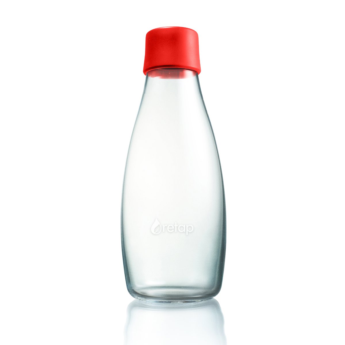 Retap Retap glass bottle 0.5 l red | Scandinavian Design | Water bottles | Red