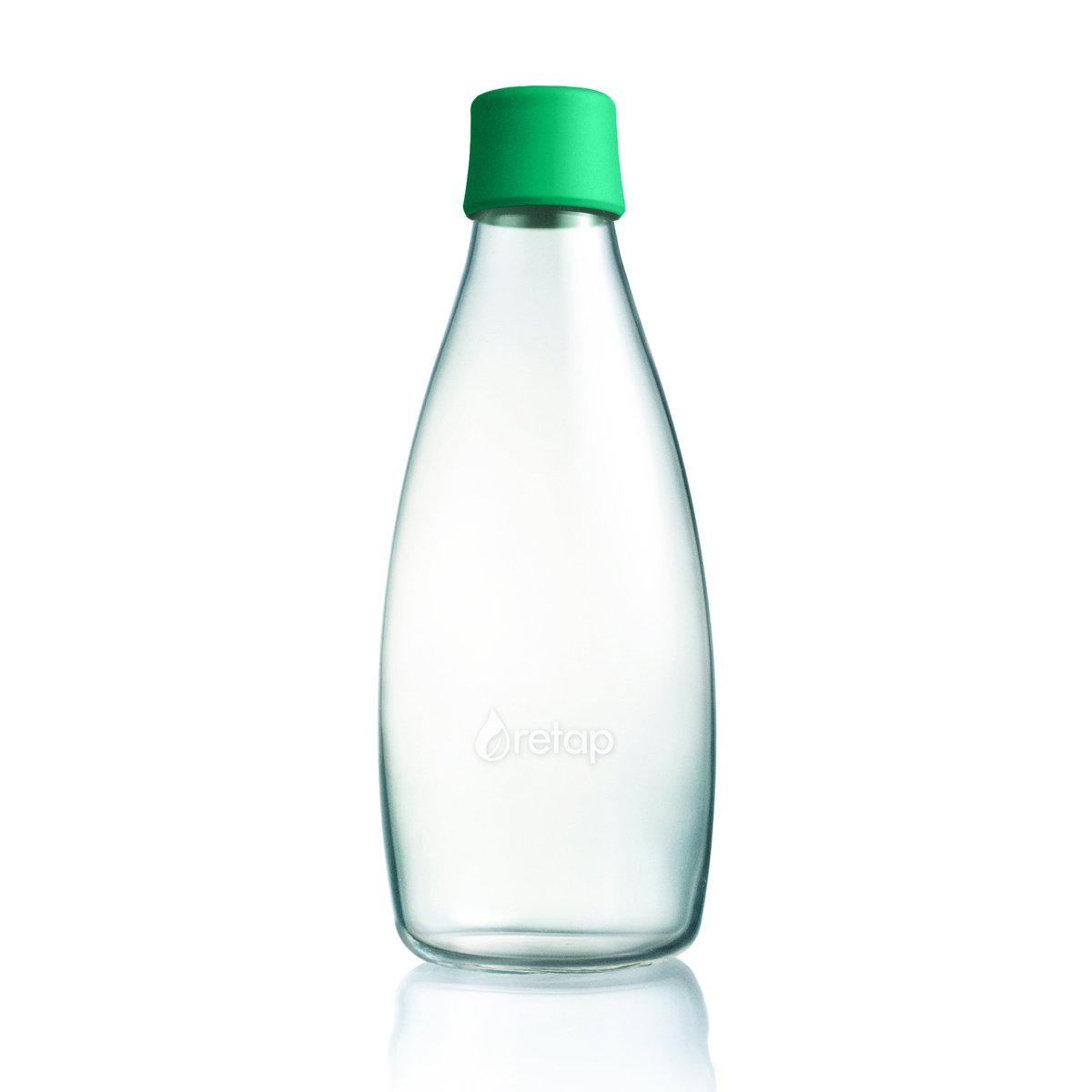 Retap glass bottle 0.8 l dark green | Scandinavian Design | Water bottles | Green