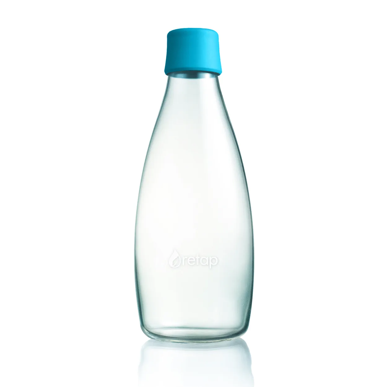 Retap glass bottle 0.8 l light blue | Scandinavian Design | Water bottles | Blue