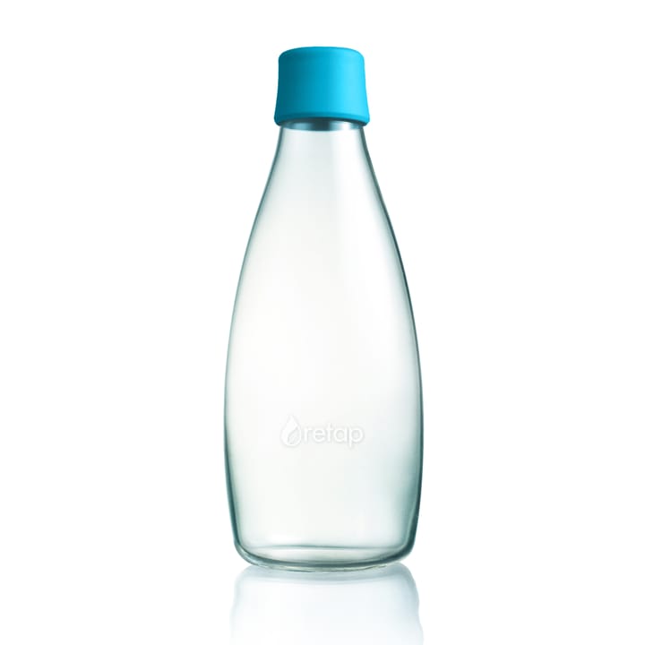 Retap glass bottle 0.8 l - light blue - Retap