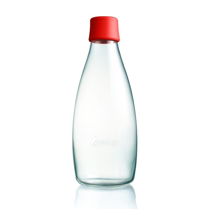 Retap glass bottle 0.8 l - red - Retap
