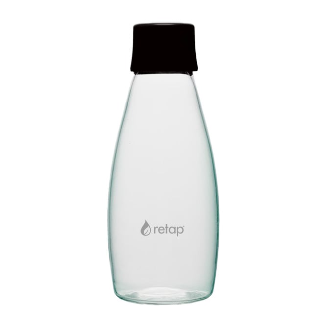 Retap Retap Go 05 glass bottle screw top 50 cl Black