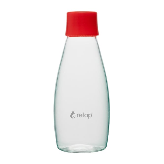 Retap Go 05 glass bottle screw top 50 cl Red | Scandinavian Design | Water bottles | Red