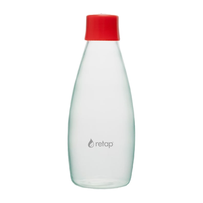Retap Go 08 glass bottle screw top 80 cl Red | Scandinavian Design | Water bottles | Red