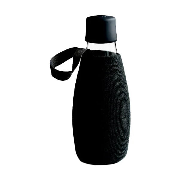 Retap sleeve 0.5 l Black | Scandinavian Design | Water bottles | Black