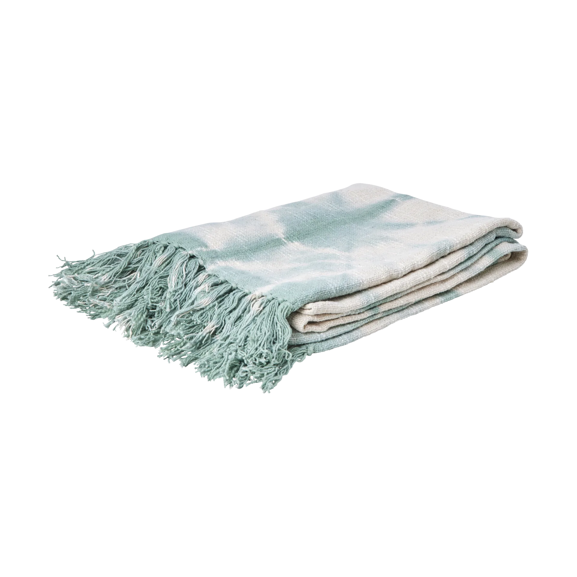 Rice blanket 125x150 cm, Tie-dye, green RICE