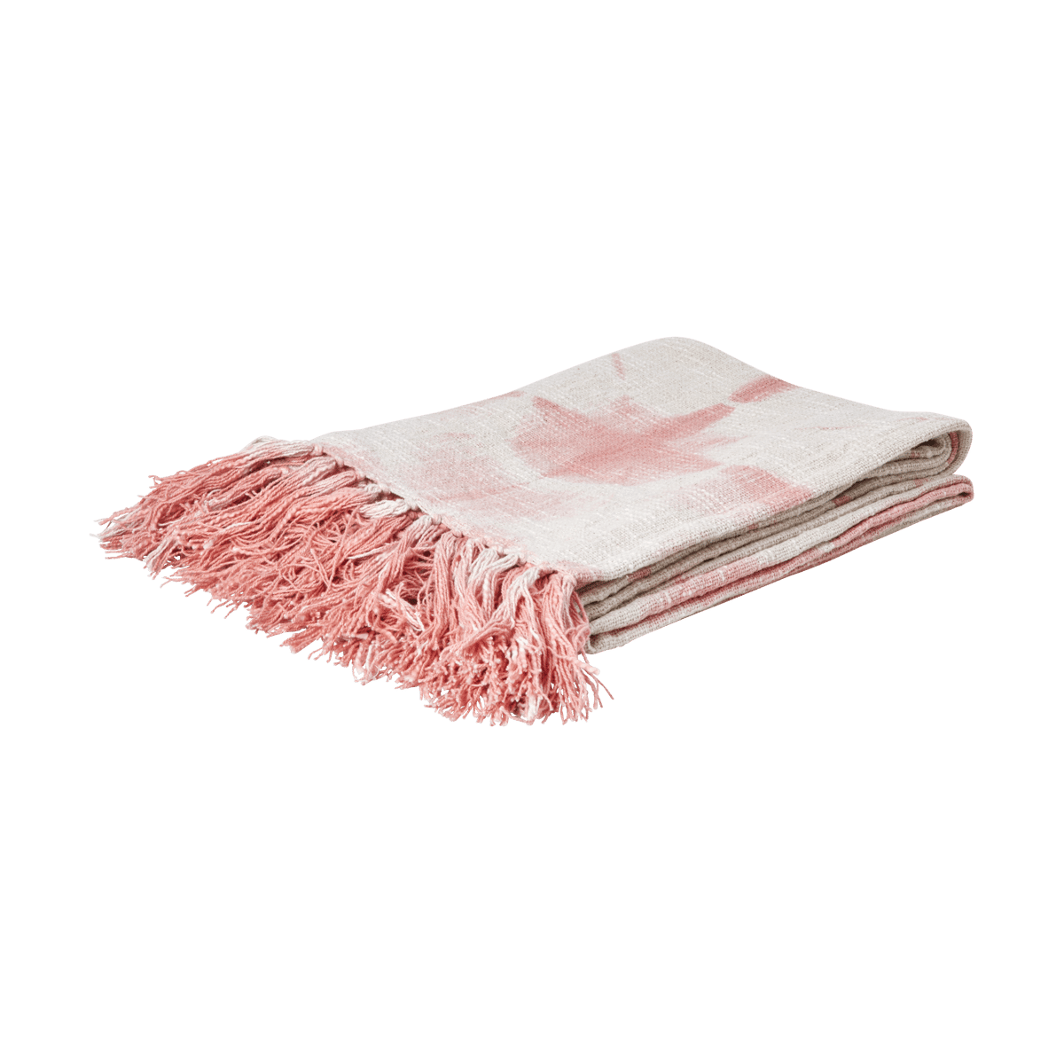 Rice blanket 125x150 cm Tie-dye, soft pink | Scandinavian Design | Wool blankets & throws | Pink