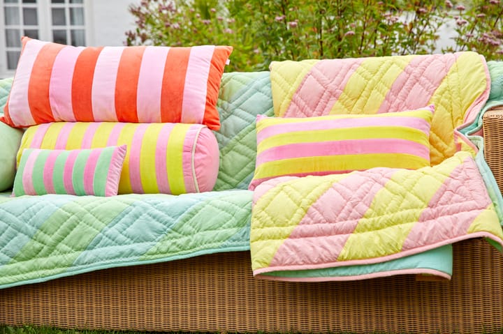 Rice bolster cushion 25x60 cm, Pink-yellow RICE