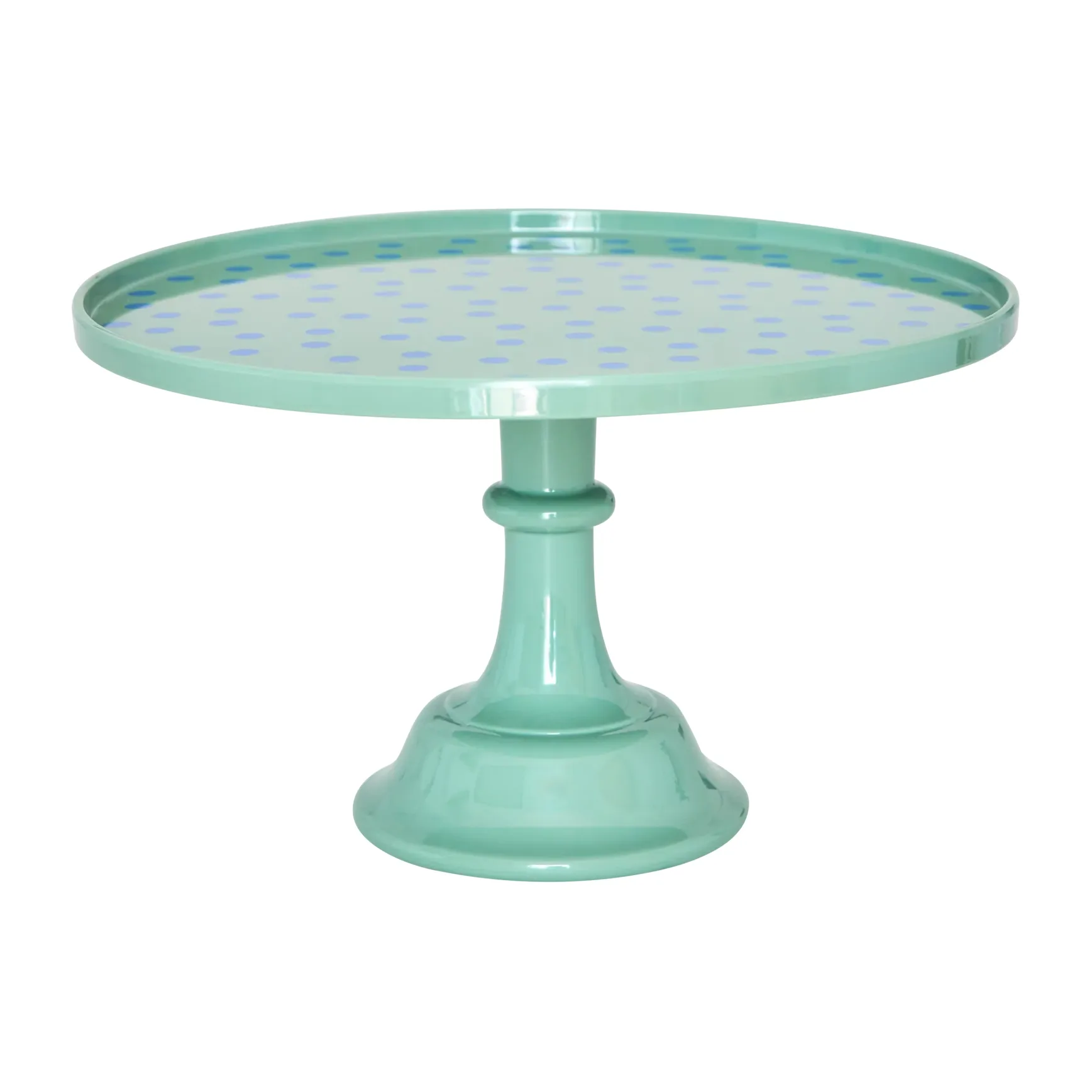 Rice cake plate Ø30 cm, Dots-green RICE