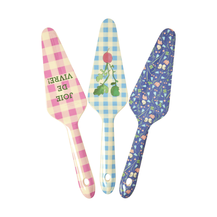 Rice cake server melamine 3 pieces, Multicolor RICE